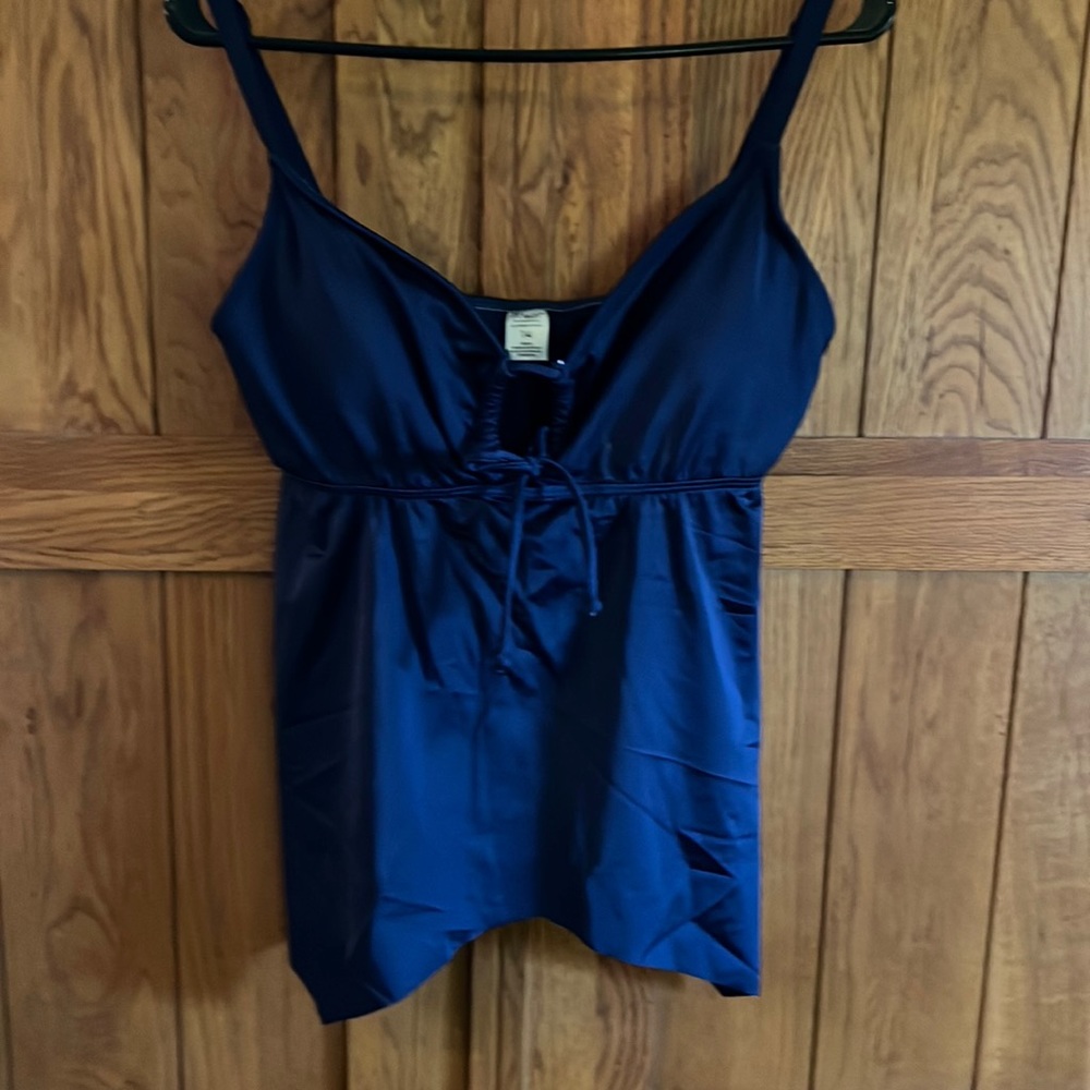 Venus Swimwear Blue Bathing Suit Top, Size 14